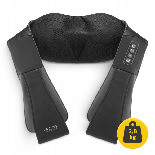 Массажная подушка  4FIZJO Shiatsu Pro+ для шеи и спины Black/Grey - фото №2